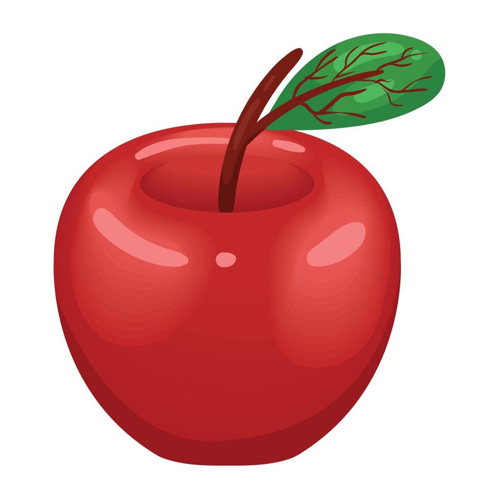 färsk äpple frukt friska vektor