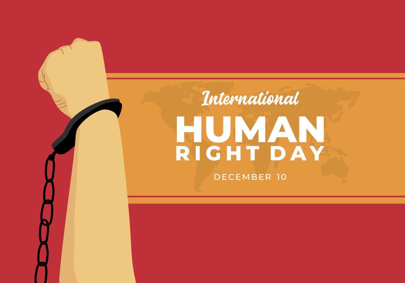 internationell mänsklig rätt dag bakgrund berömd på december 10. vektor