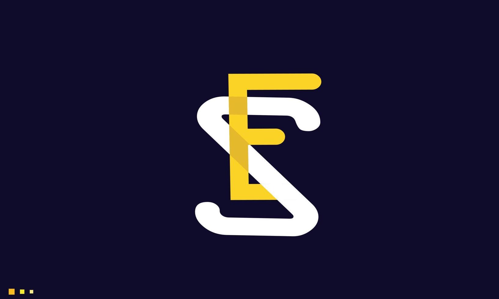 alfabetet bokstäver initialer monogram logotyp es, se, e och s vektor