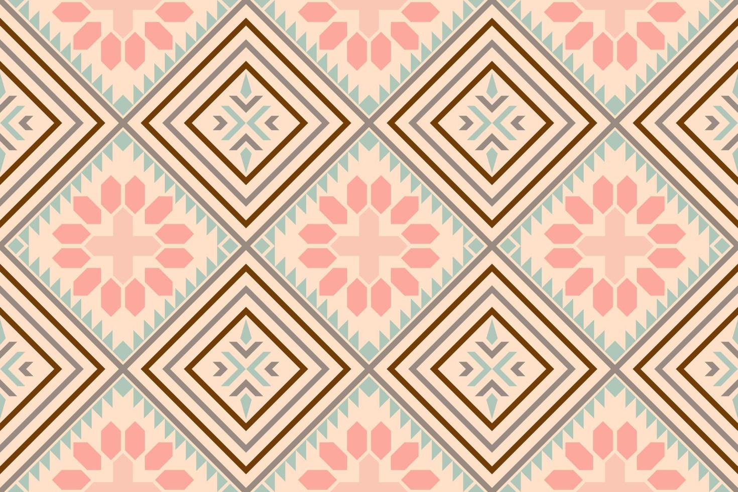 pastell abstrakt, geometrisk etnisk motiv tyg, bakgrund, batik, matta mönster. tapet, gardiner, mattor, och kläder mönster vektor illustration.