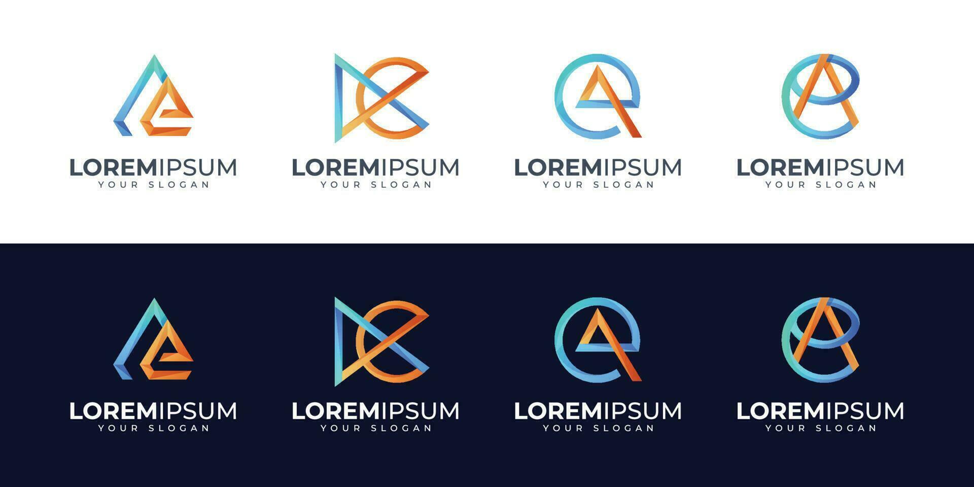 monogram ae logotyp design inspiration. en e . ea logotyp vektor