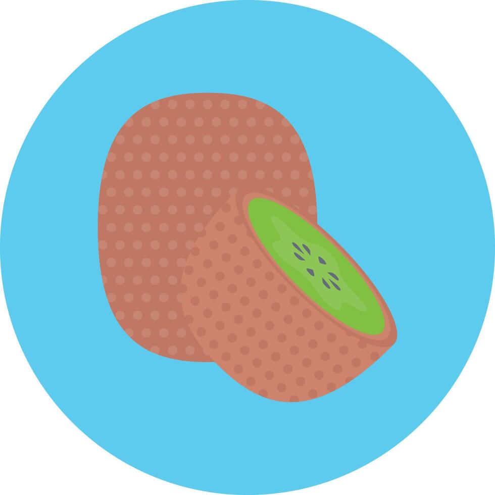 kiwi-vektorillustration auf einem hintergrund. hochwertige symbole. vektorikonen für konzept und grafikdesign. vektor