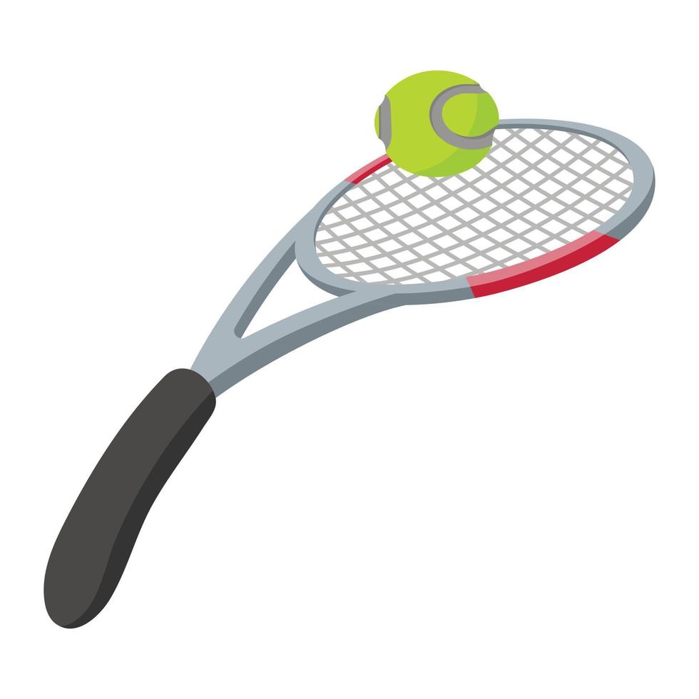 tennisschläger und ballillustration vektor