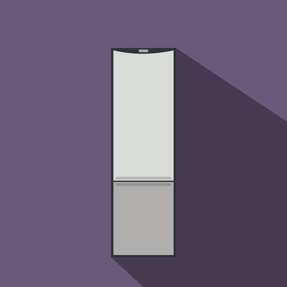 kylskåp platt ikon vektor
