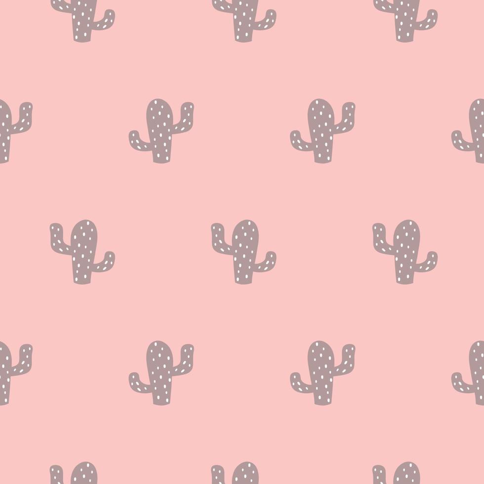 hand dragen sömlös upprepa mönster med saftig växter i rosa beige och pastell rosa färger modern flicka bakgrund mexikansk prydnad söt hand dragen design vektor illustration.