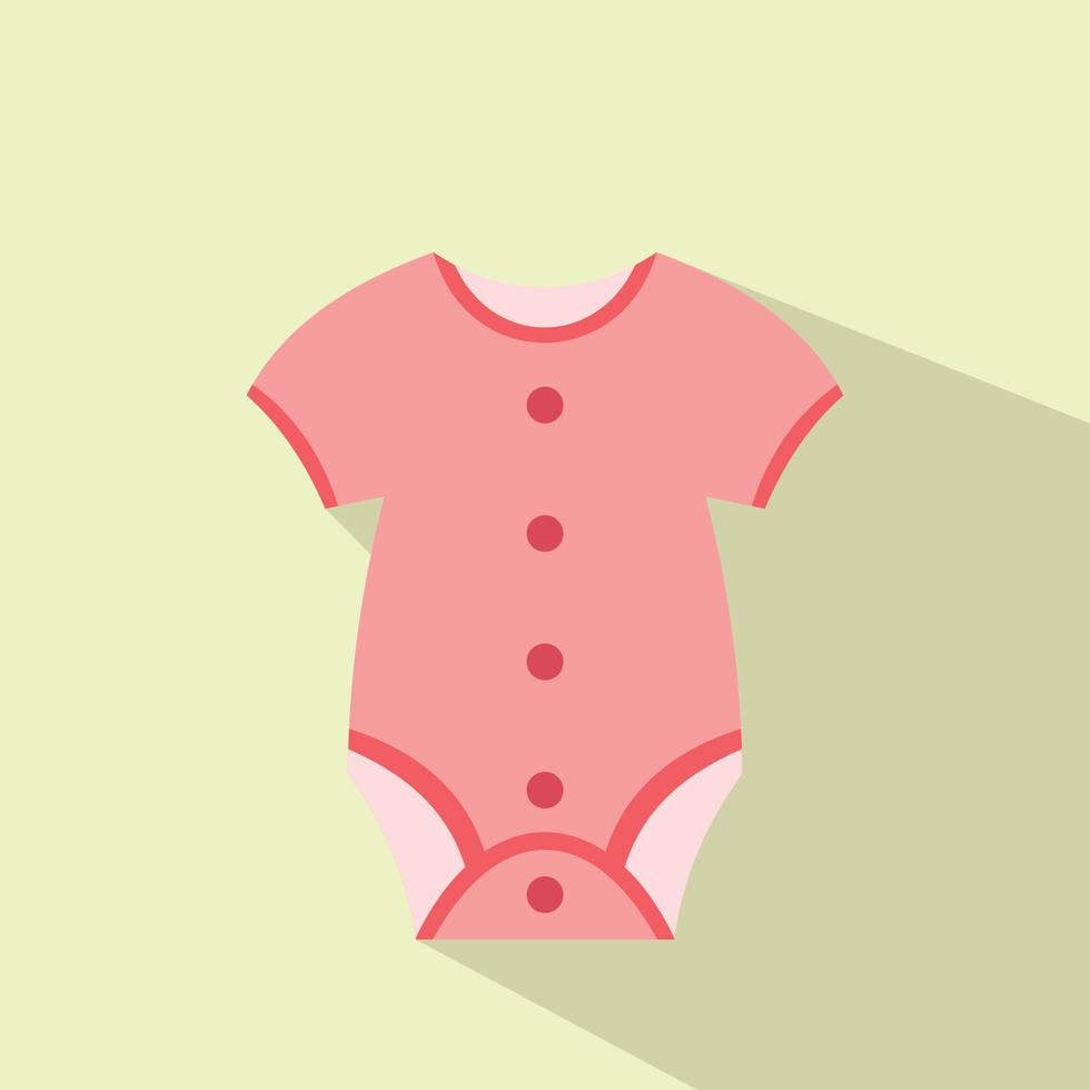 flaches Symbol für Babykleidung vektor