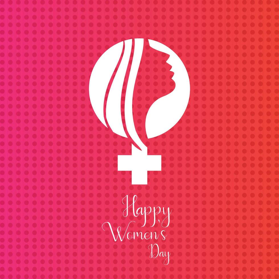 8. März Logo-Vektordesign mit Hintergrund zum internationalen Frauentag vektor