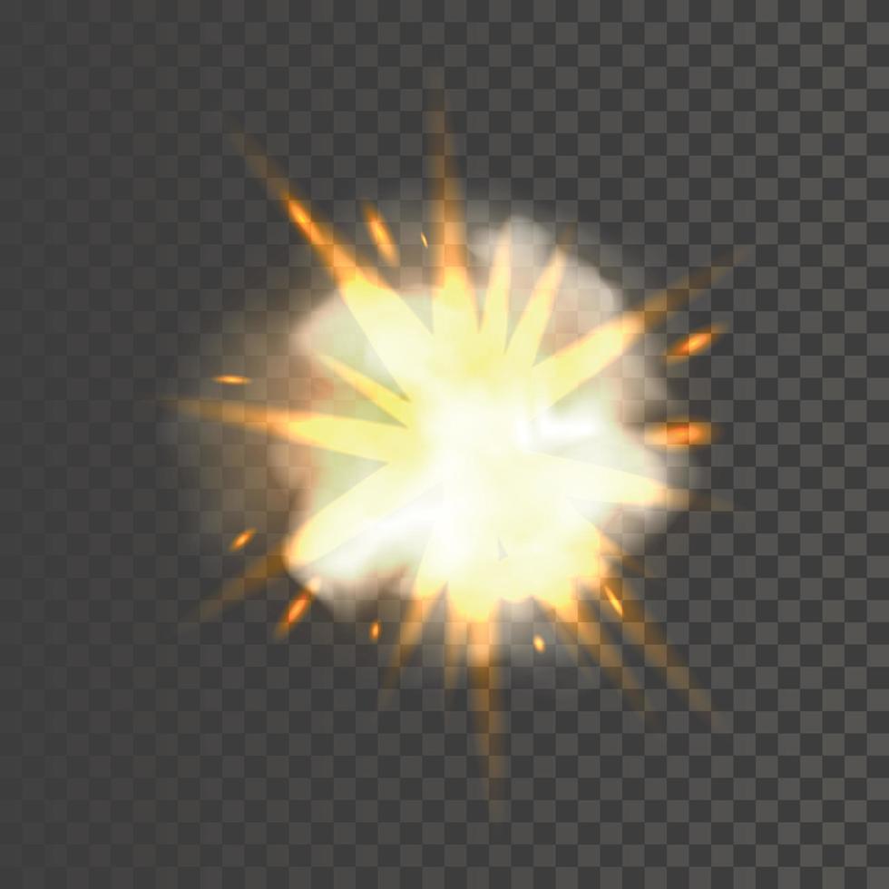 ny realistisk explosion tecken vektor