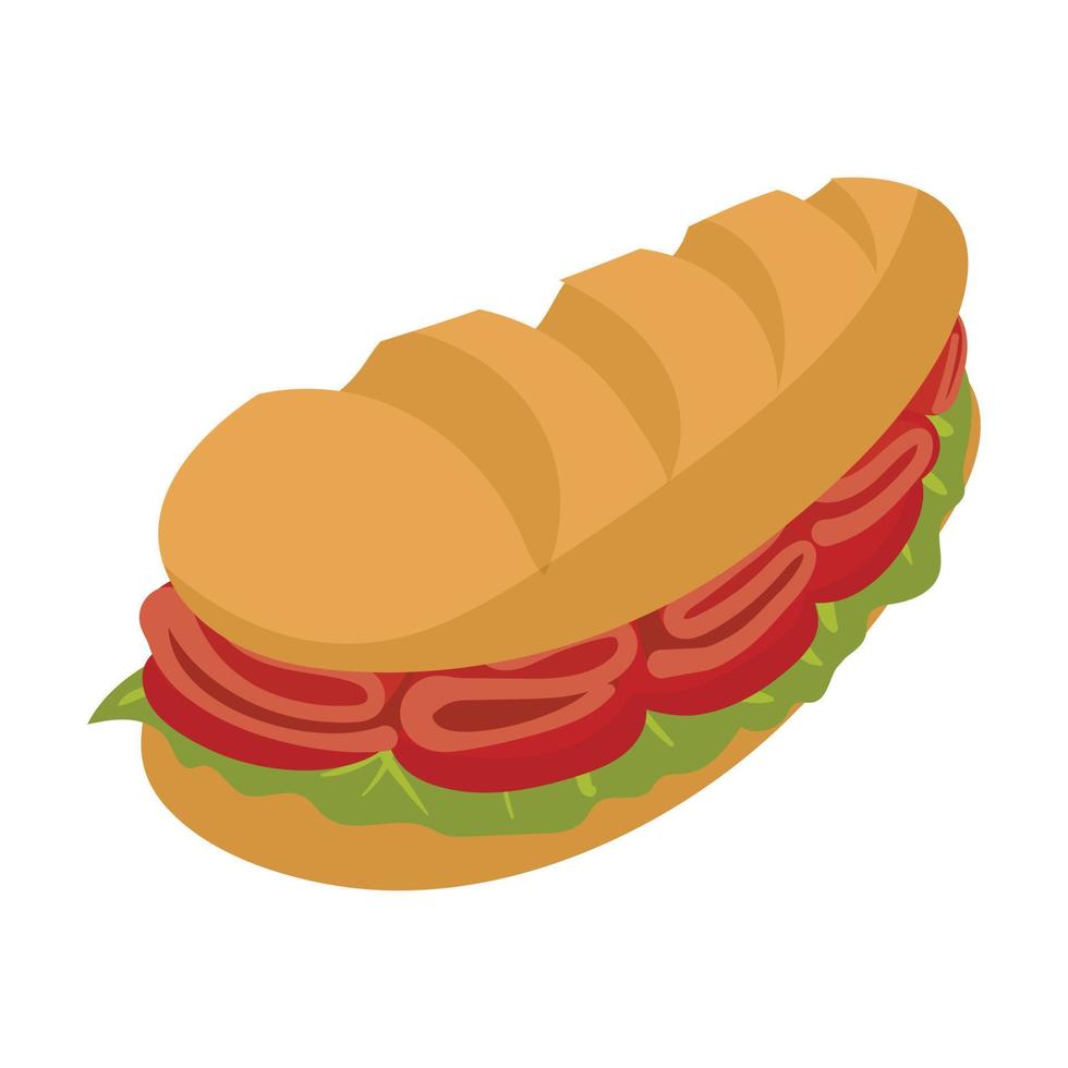 Cartoon-U-Boot-Sandwich vektor
