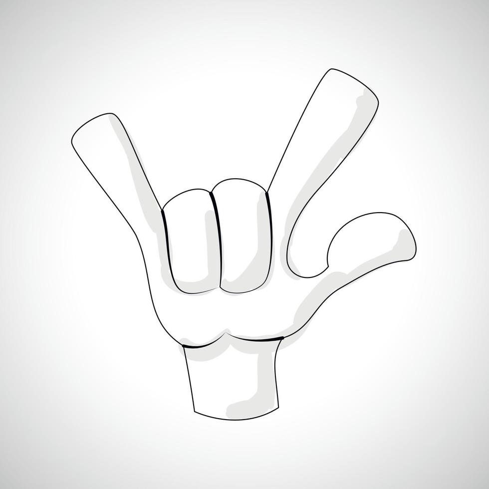 serier hand ikon vektor