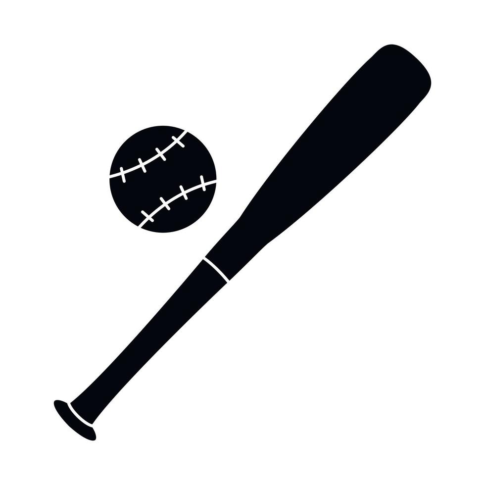 Baseball einfaches Symbol vektor