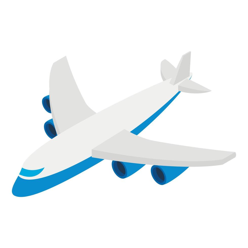 Flugzeug isometrisches 3D-Symbol vektor