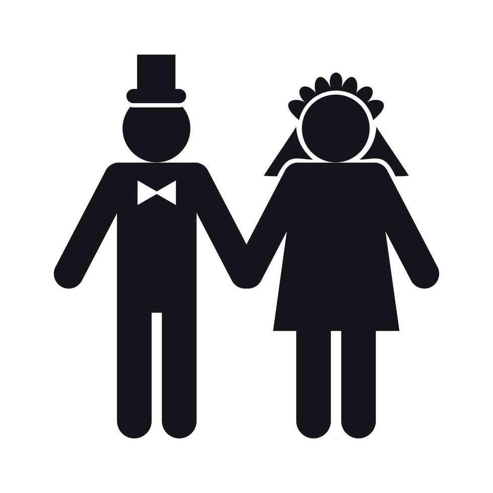 Hochzeit Ehepaar Symbol vektor
