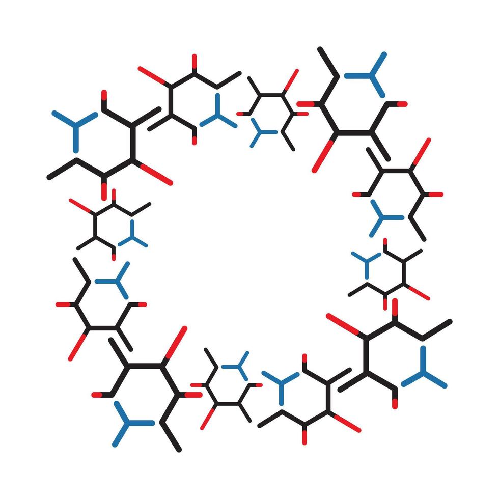 Neuronenzelle Biotech-Nanotechnologie-Molekül-Logo-Vektorsymbol vektor