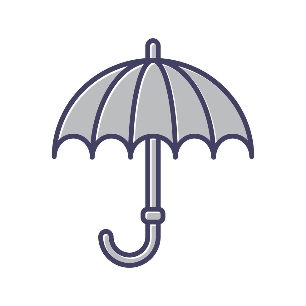 Regenschirm-Vektor-Symbol vektor