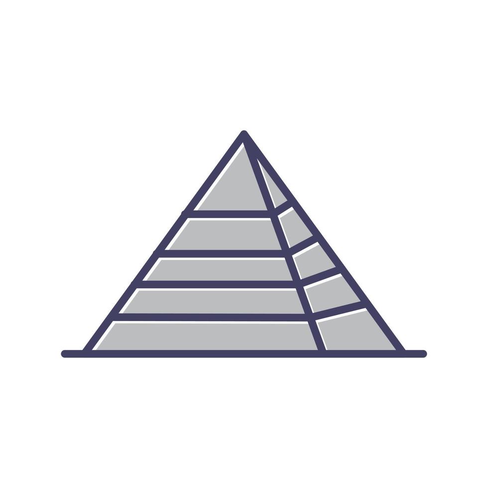 Symbol für Pyramidenvektor vektor