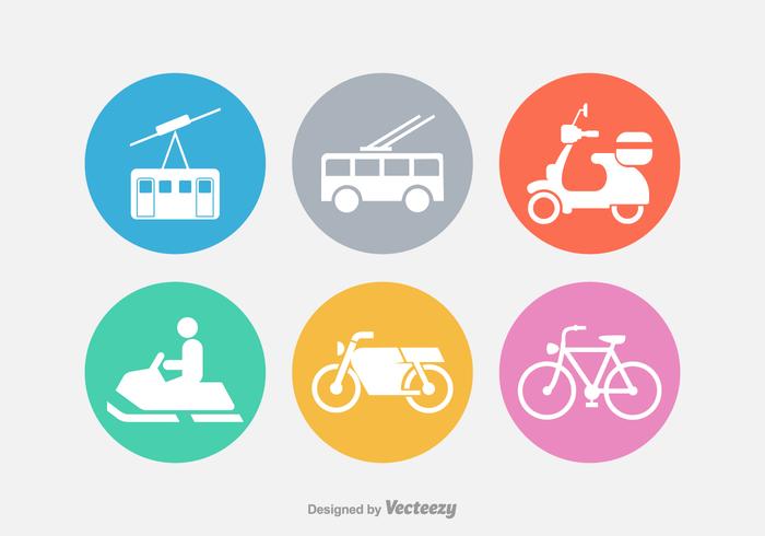 Transport Vector Silhouette Icons