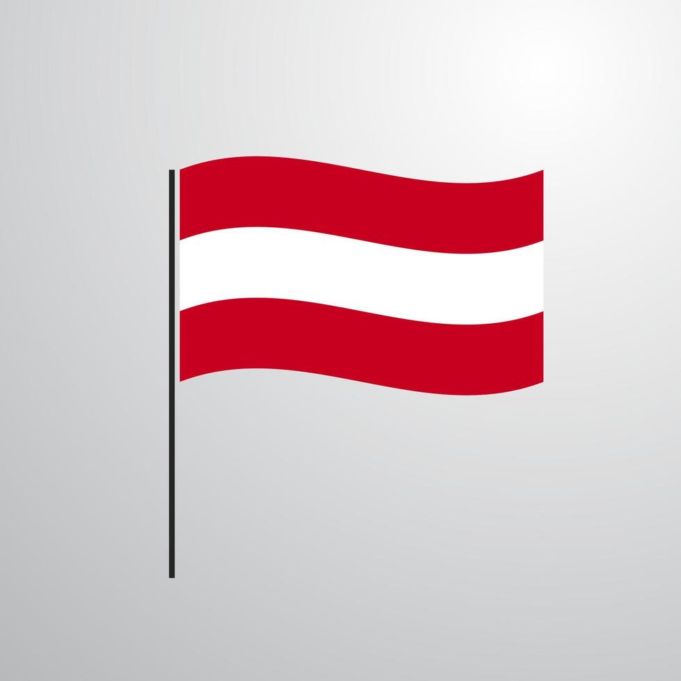österreich schwenkende flagge vektor