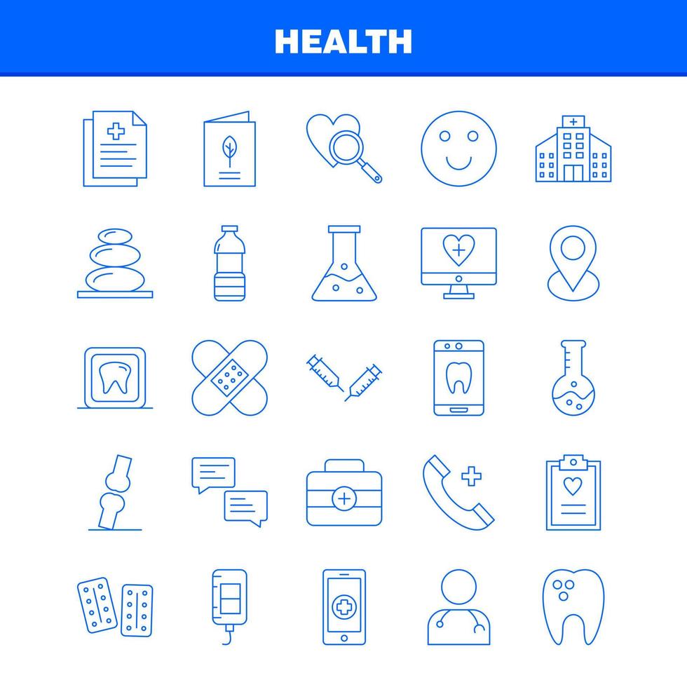 Symbol für Gesundheitslinie für Webdruck und mobiles Uxui-Kit wie Monitorbildschirm Gesundheitswesen Krankenhaus medizinisches Telefon Telefon Notfall eps 10 Vektor