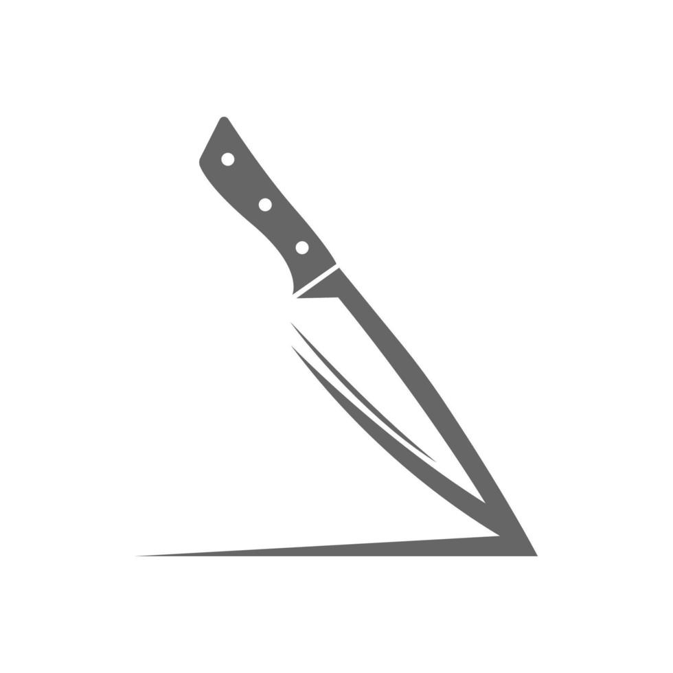 kniv ikon logotyp design illustration vektor
