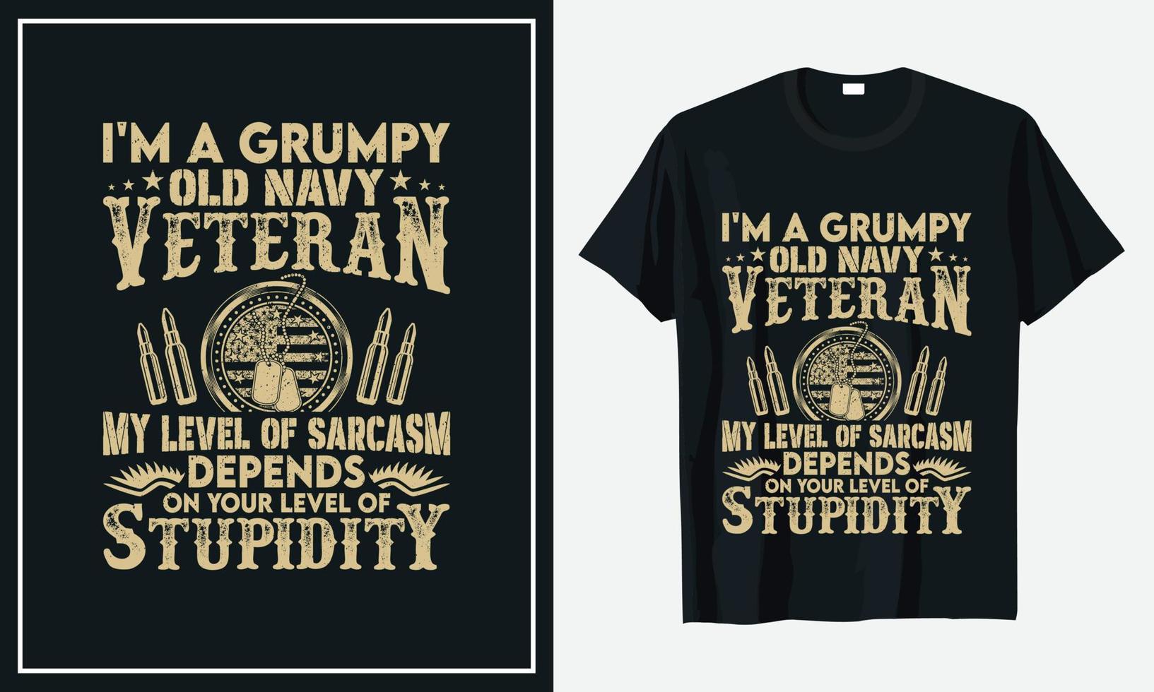 Veteran des T-Shirt-Designs der US-Armee vektor