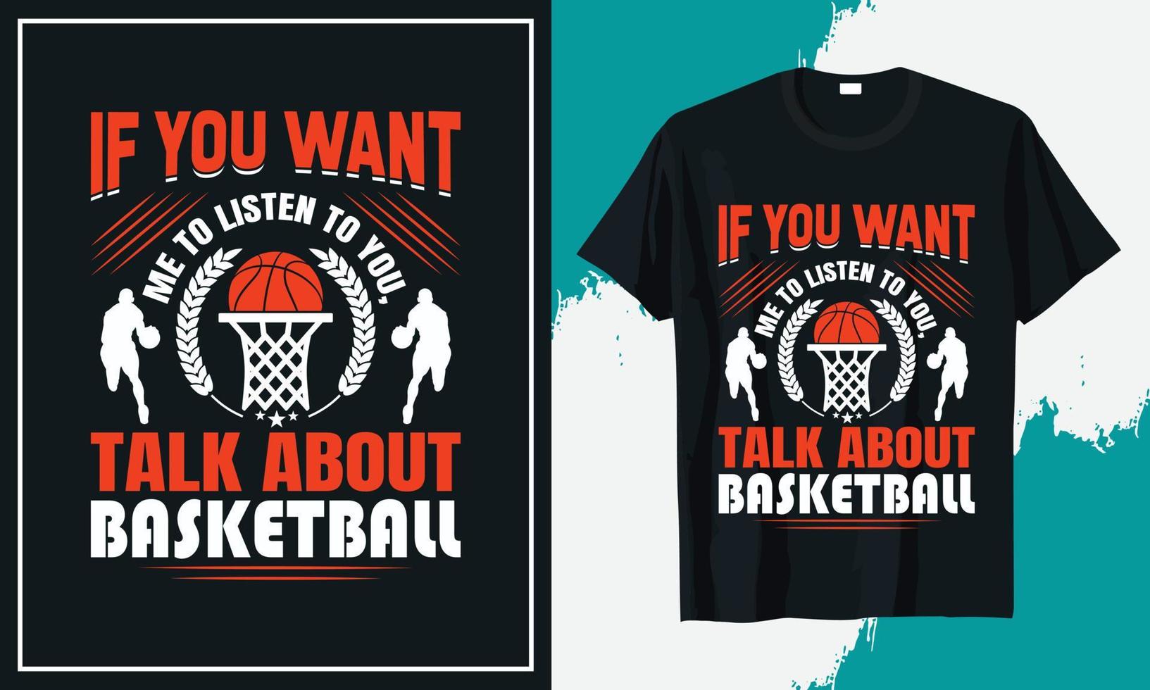 Basketball-T-Shirt-Design-Bündeldruck vektor