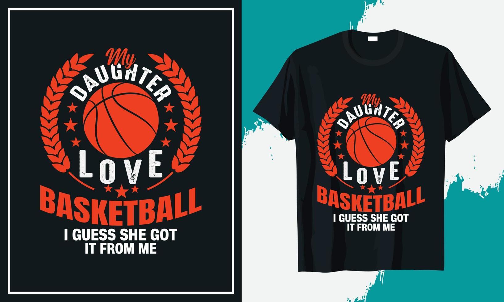 Basketball-T-Shirt-Design-Bündeldruck vektor