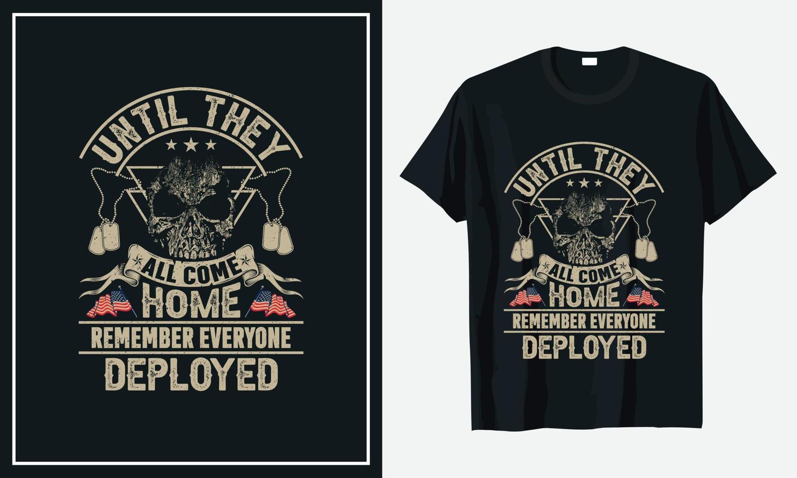 t-shirtdesign för veteran från USA:s armé vektor