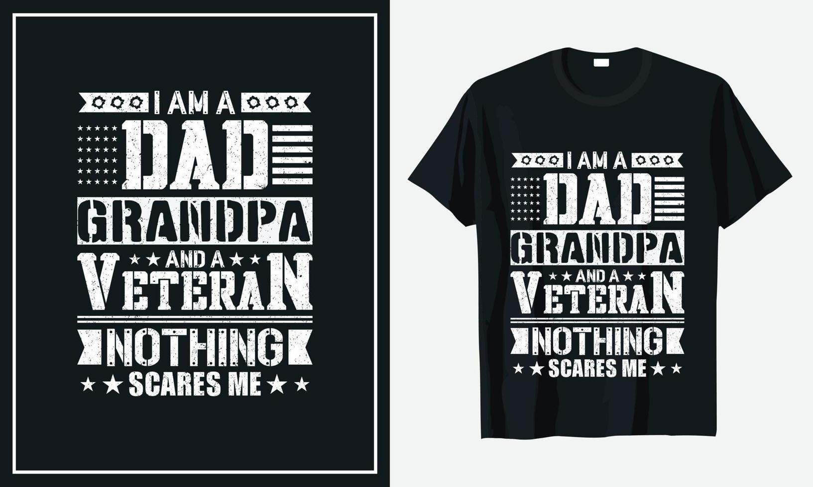 Veteran des T-Shirt-Designs der US-Armee vektor