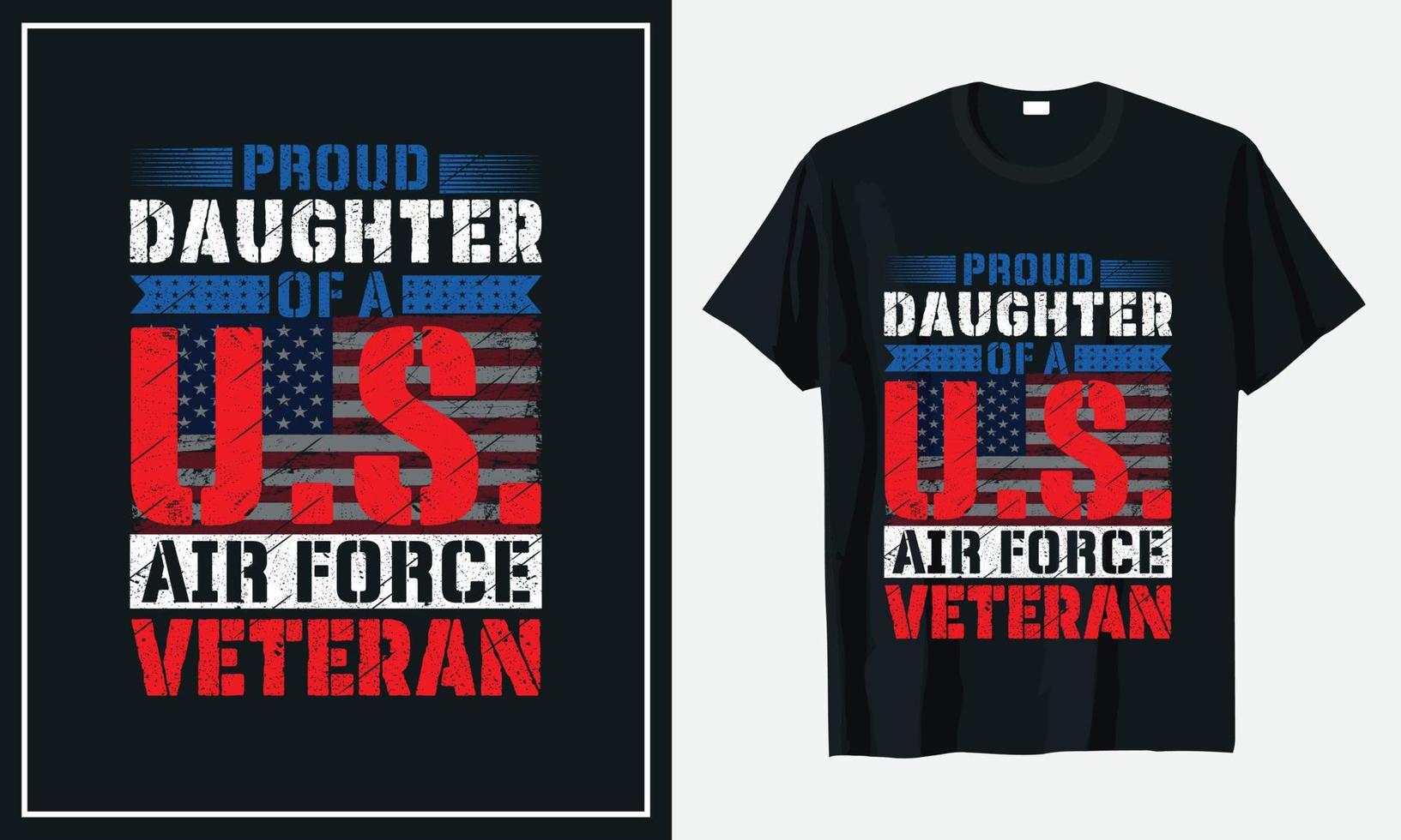 Veteran des T-Shirt-Designs der US-Armee vektor