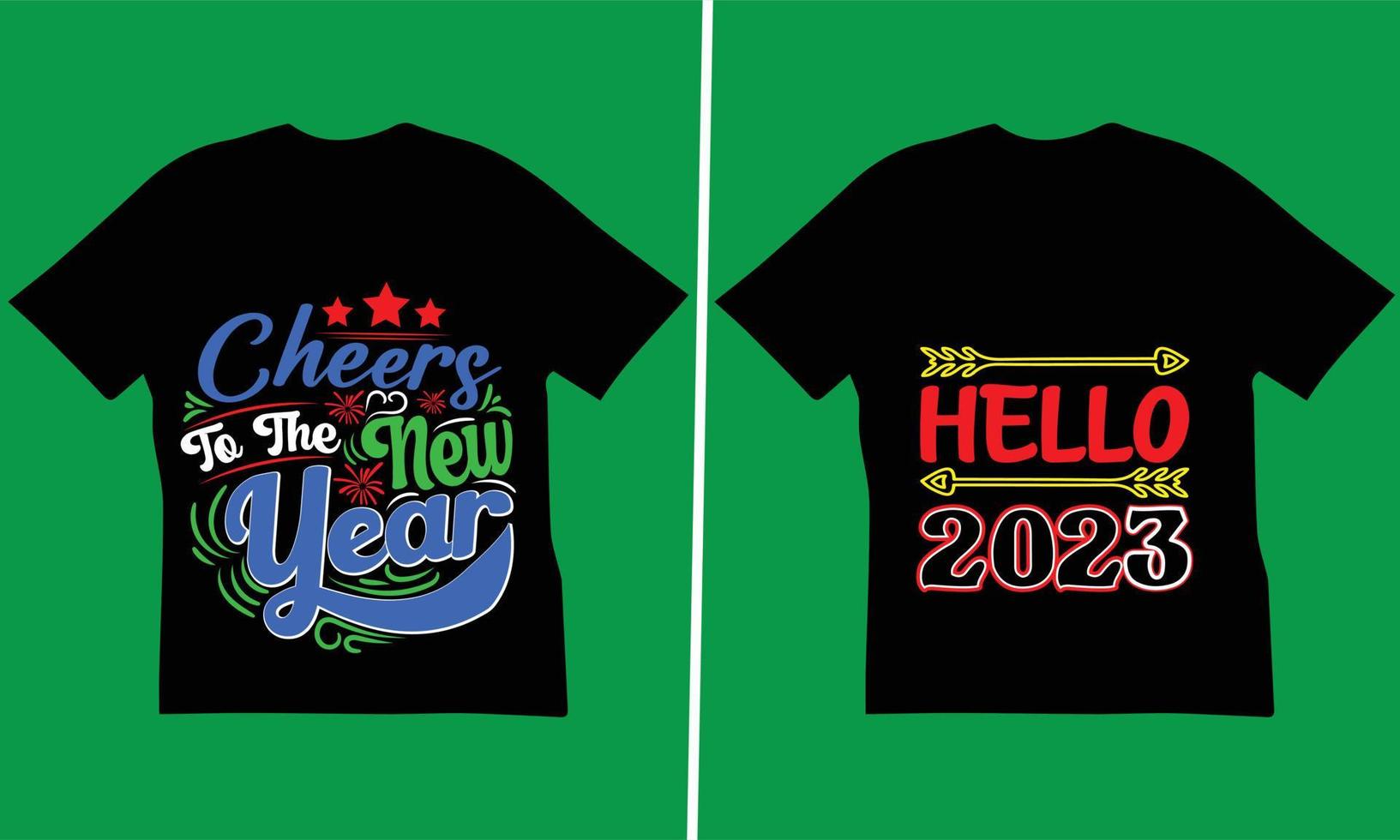 Lycklig ny år citat t-shirt design bunt. de bäst Lycklig ny år citat t-shirt design. vektor
