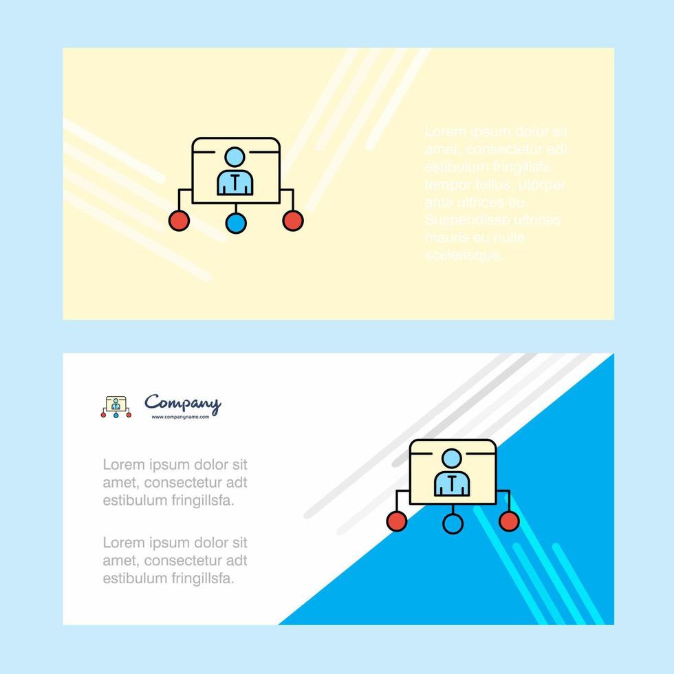 nätverk abstrakt företags- företag baner mall horisontell reklam företag baner vektor