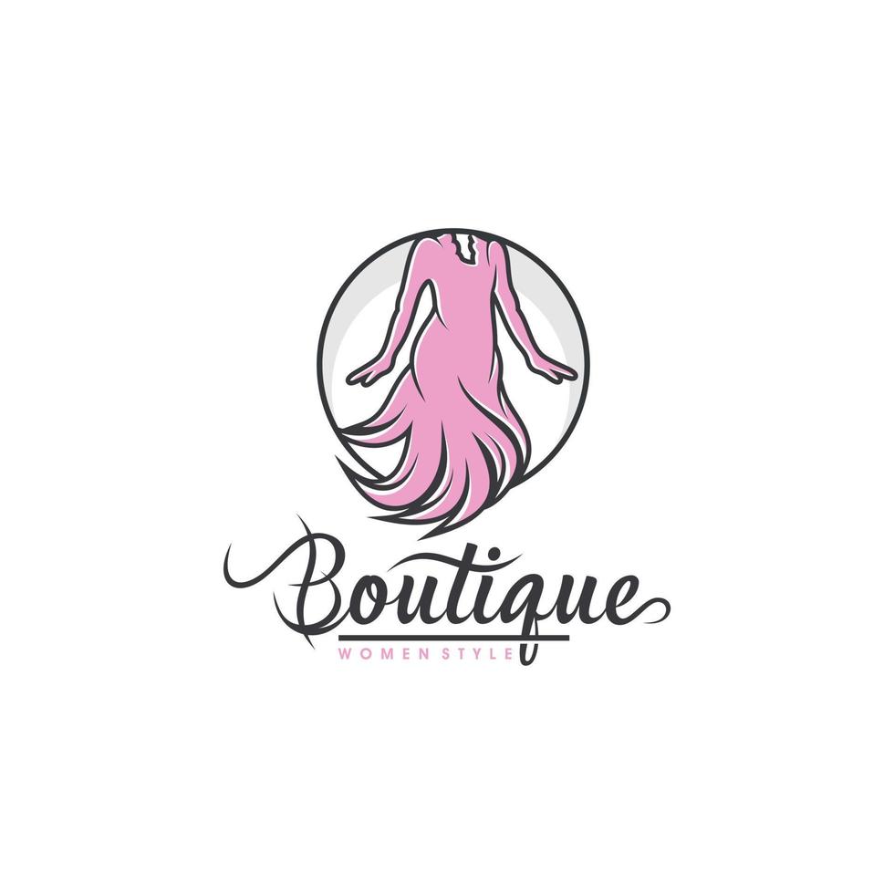 Luxus-Boutique-Logo-Vorlagen vektor