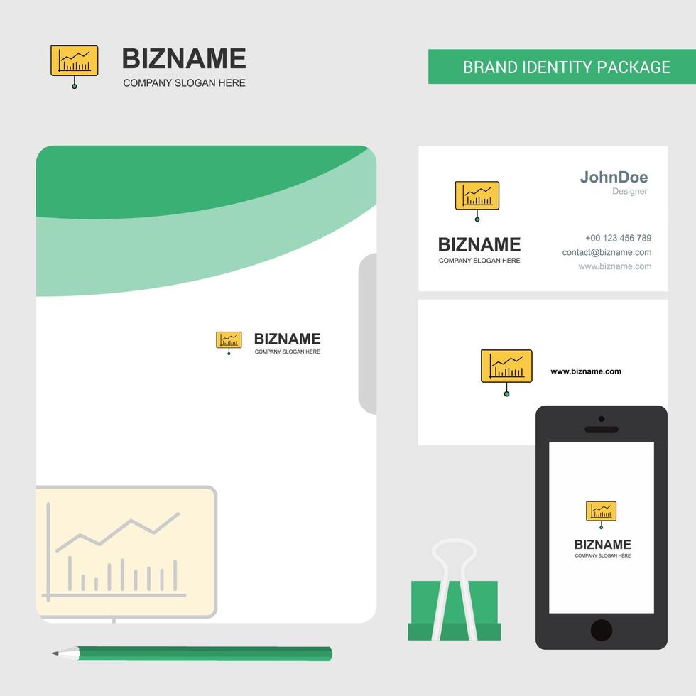 Präsentation Business Logo File Cover Visitenkarte und mobile App Design Vector Illustration