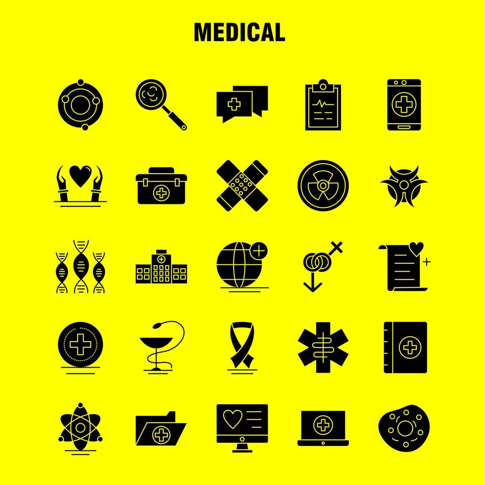 Medizinische solide Glyphen-Symbole für Infografiken, mobiles Uxui-Kit und Druckdesign umfassen Lungen medizinische Körperteile Wissenschaft Medizin Gesundheit medizinische Sammlung modernes Infografik-Logo und Piktogramm vektor