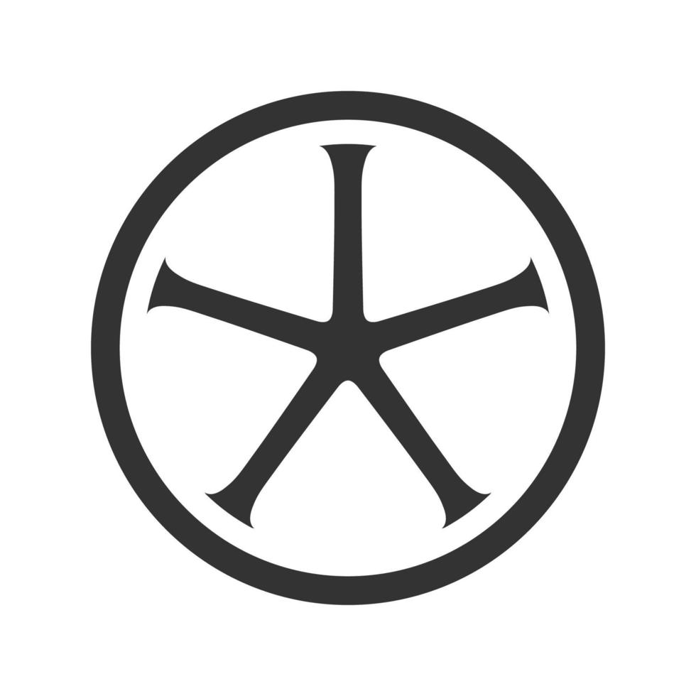 svart och vit ikon cykel hjul vektor