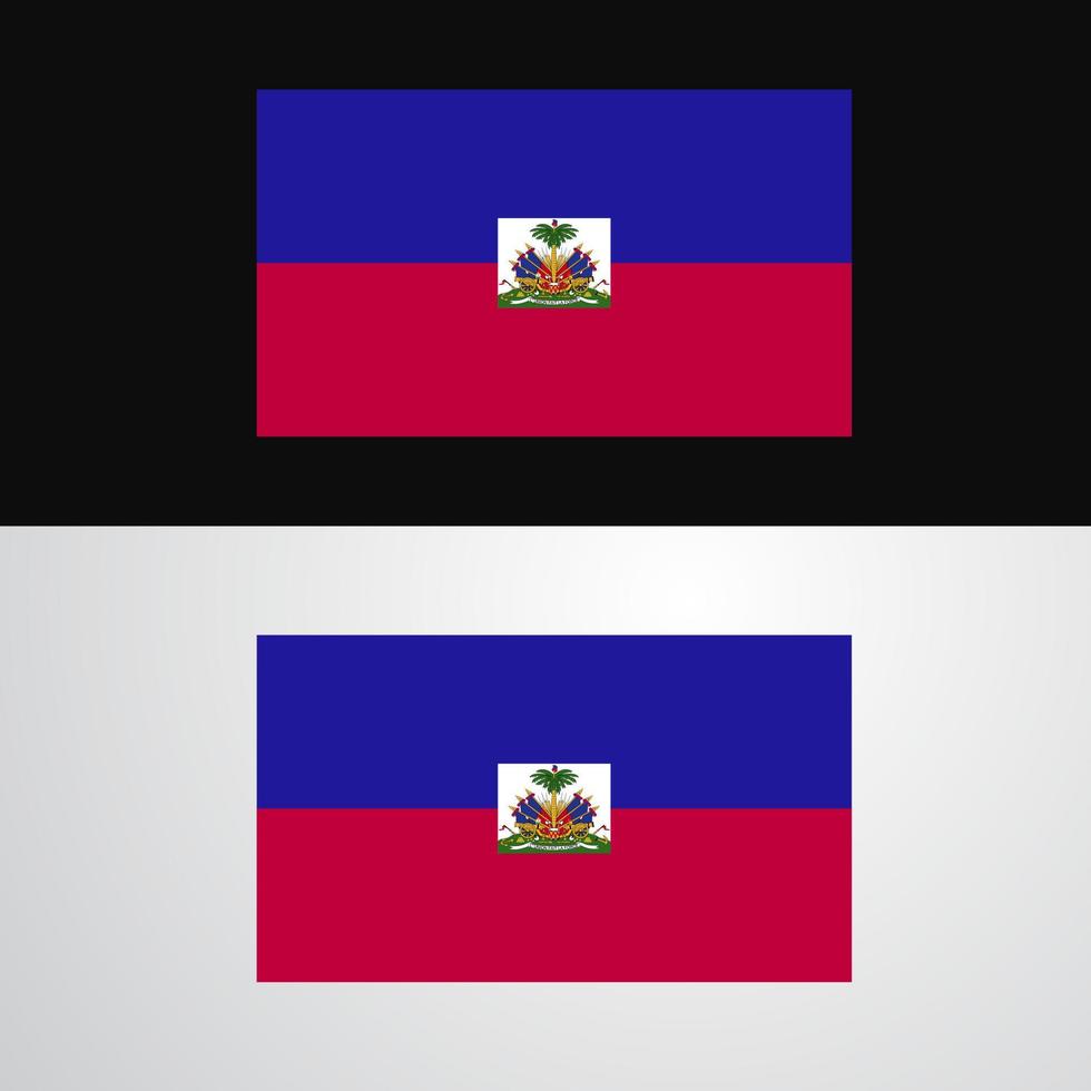 haiti flagga baner design vektor