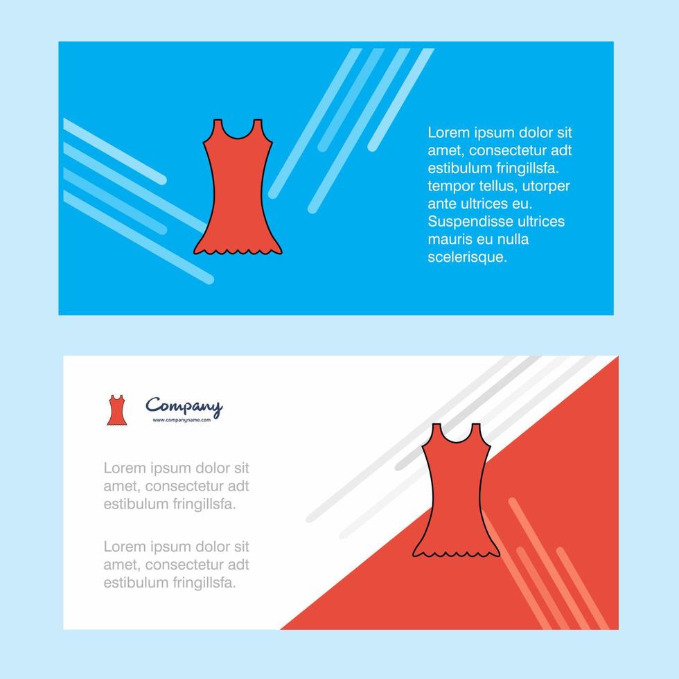 klänning abstrakt företags- företag baner mall horisontell reklam företag baner vektor