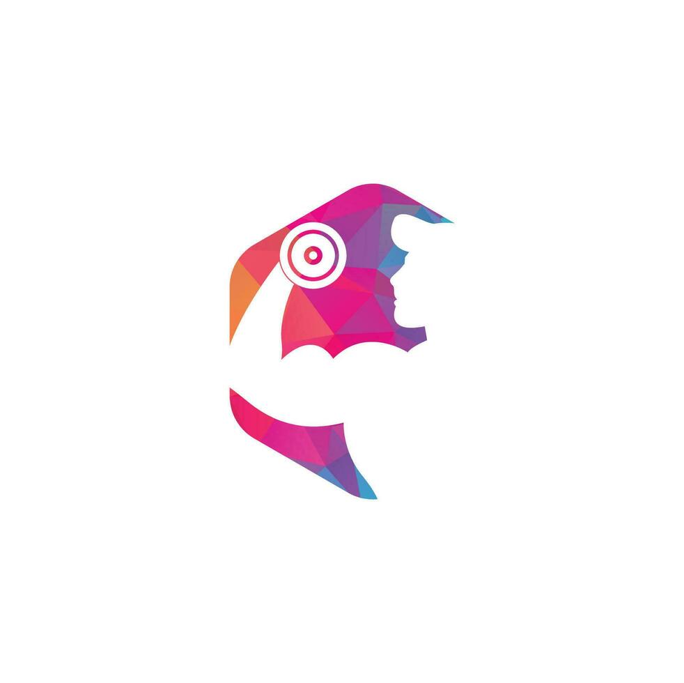 Fitnessstudio-Logo. Mann der Fitness-Silhouette-Charakter-Vektor-Design-Vorlage, Fitness-Logo vektor
