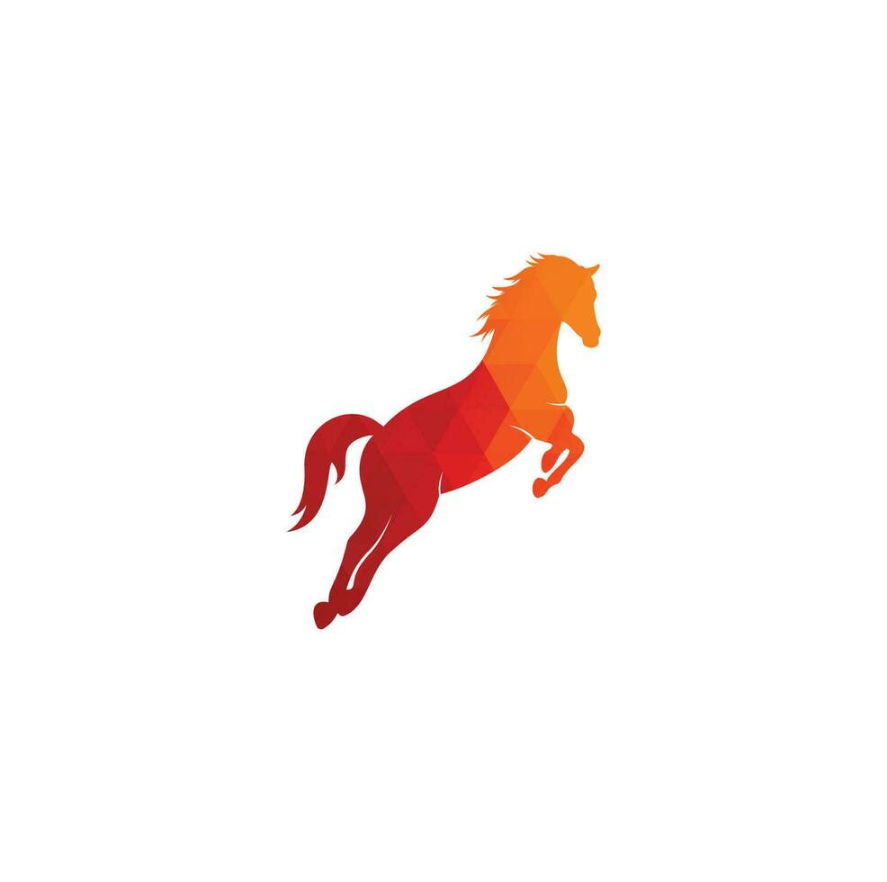 häst vektor logotyp design. häst tecken ikon.