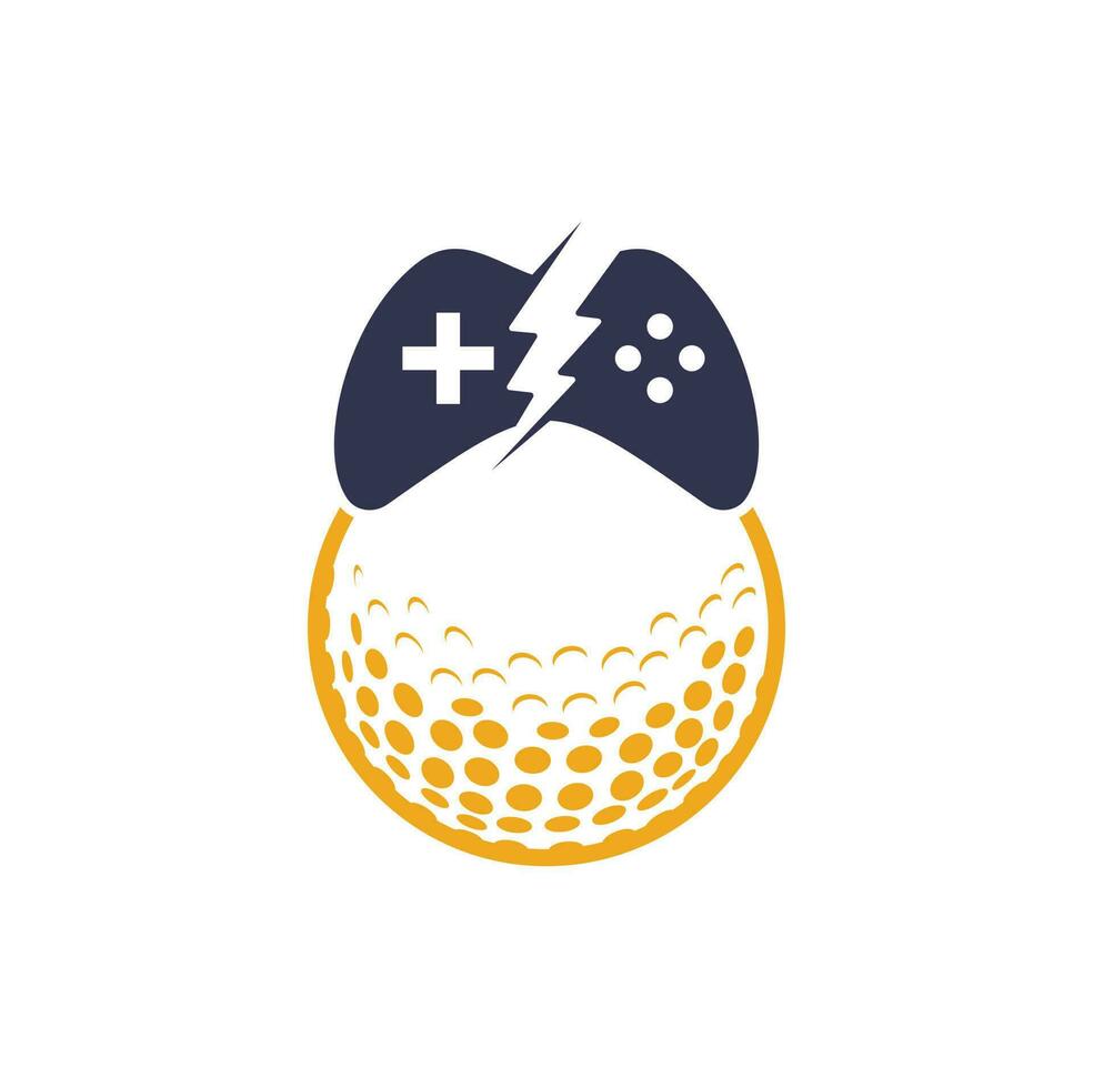 Golfspiel-Logo-Design-Vorlage. Golfspiel-Symbol-Logo-Design-Element vektor