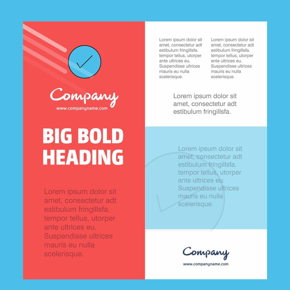 bock företag företag affisch mall med plats för text och bilder vektor bakgrund