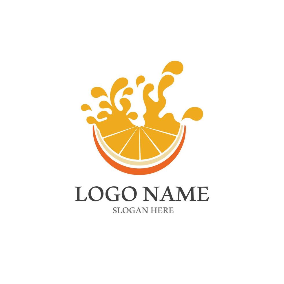 orange logotyp design vektor ikon