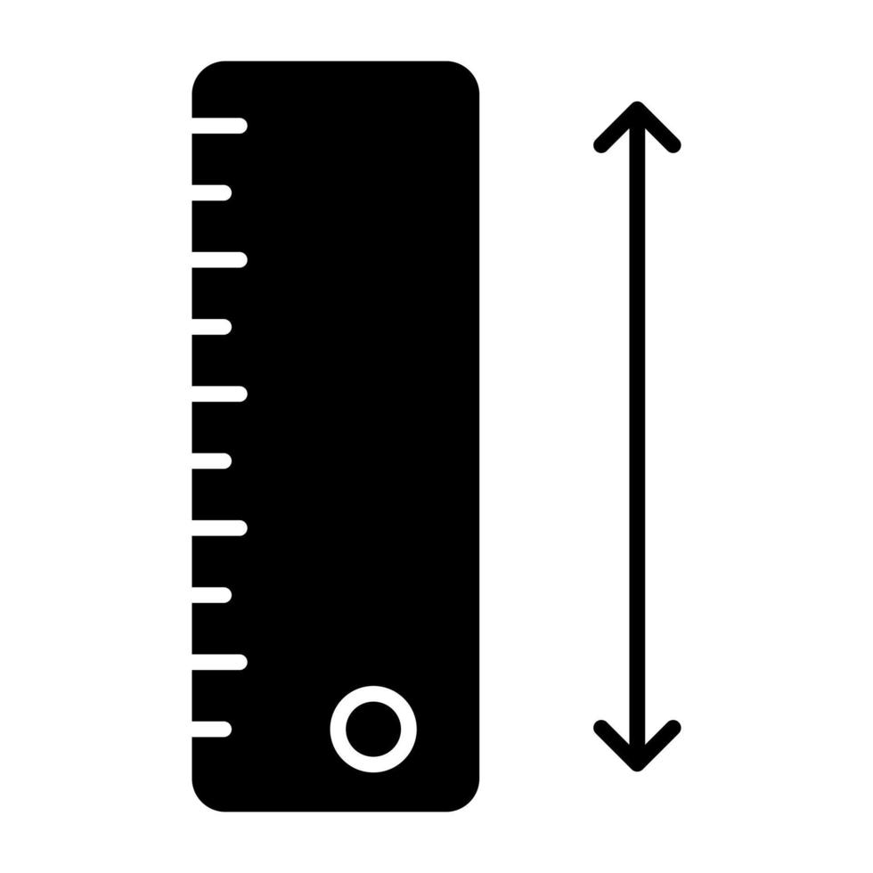 Bleistift mit Dreiecksskala, Ikone der geometrischen Werkzeuge vektor