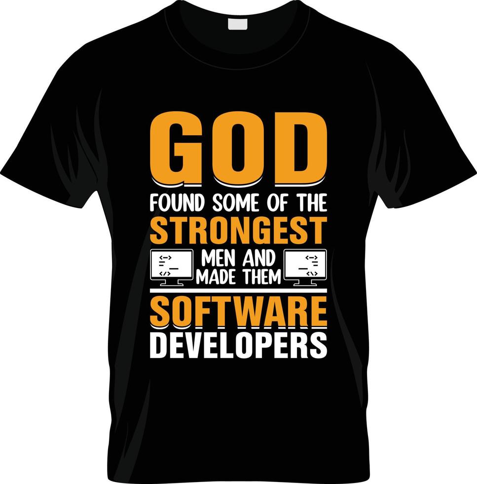 Softwareentwickler-T-Shirt-Design, Softwareentwickler-T-Shirt-Slogan und Bekleidungsdesign, Softwareentwickler-Typografie, Softwareentwickler-Vektor, Softwareentwickler-Illustration vektor