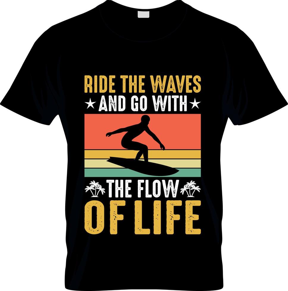 surfing t-shirt design, surfing t-shirt slogan och kläder design, surfing typografi, surfing vektor, surfing illustration vektor