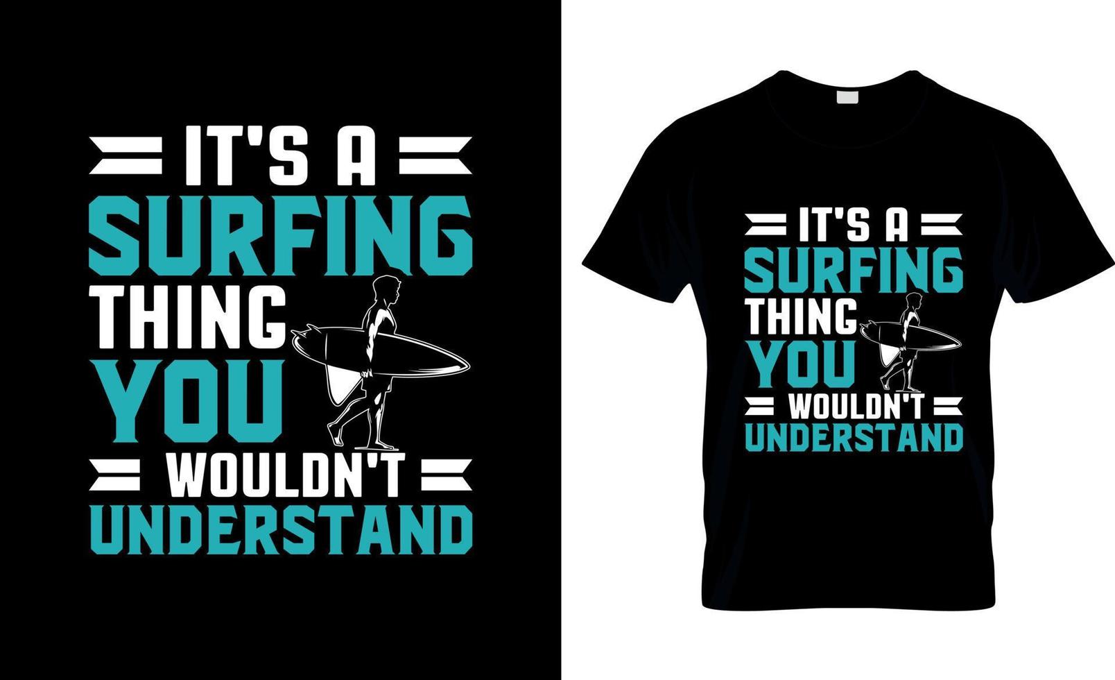 Surf-T-Shirt-Design, Surf-T-Shirt-Slogan und Bekleidungsdesign, Surf-Typografie, Surf-Vektor, Surf-Illustration vektor