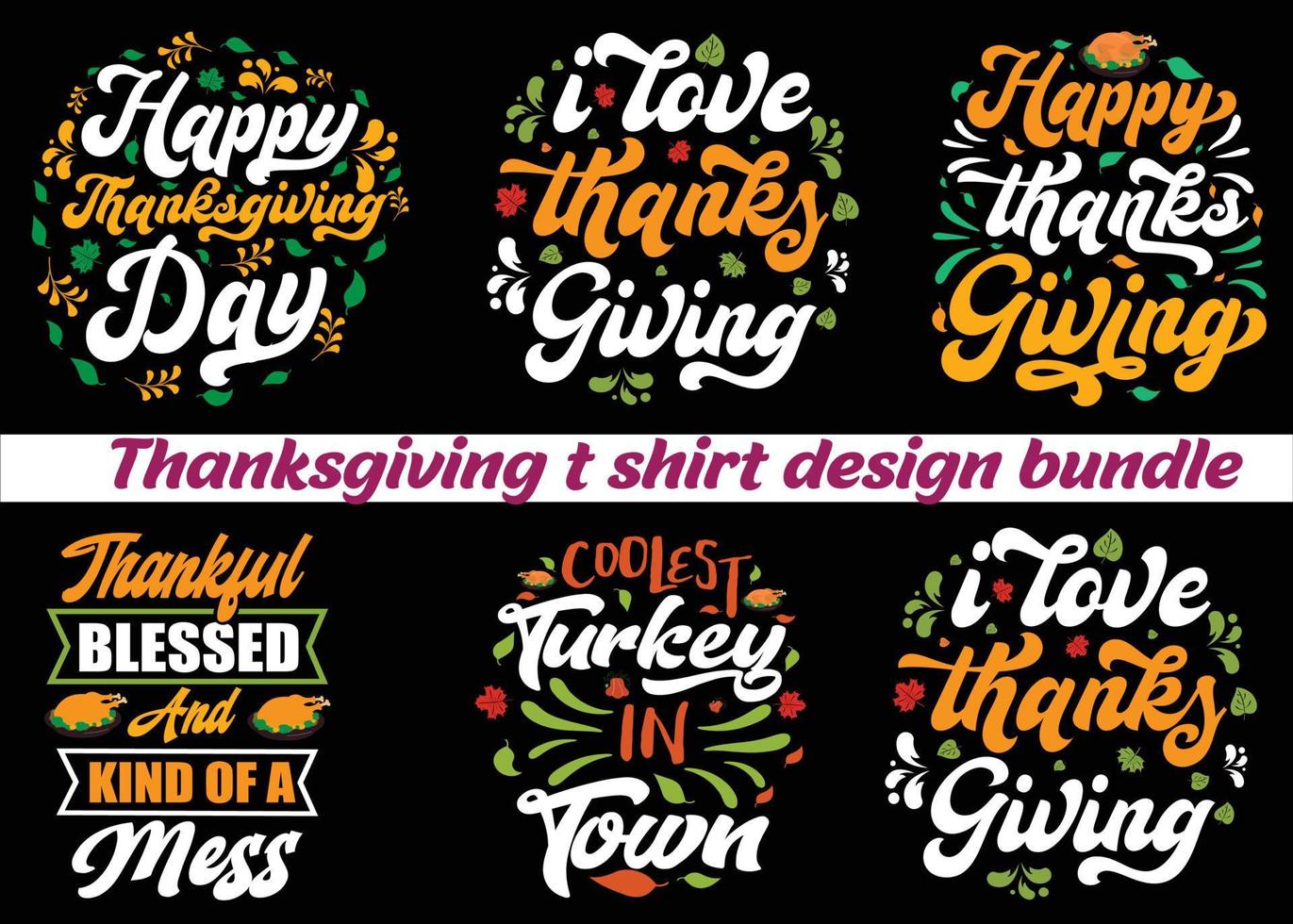 Thanksgiving-Typografie-T-Shirt-Design kostenloser Download vektor