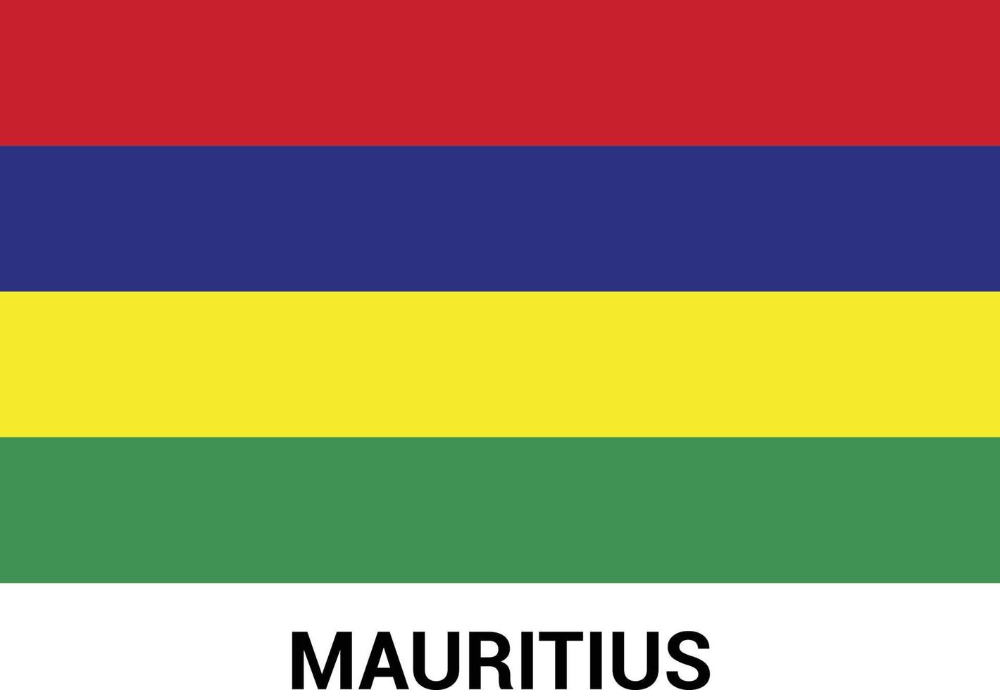 mauritius flag design vektor