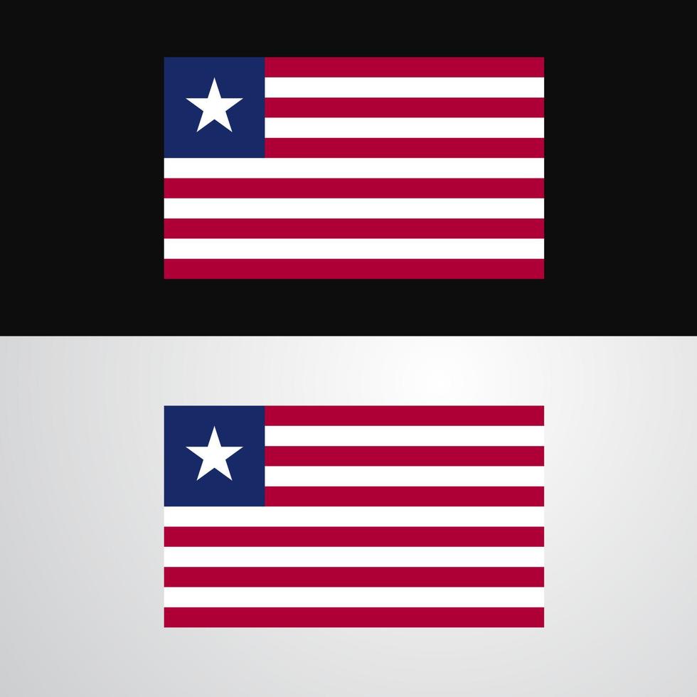 Liberia-Flaggen-Banner-Design vektor